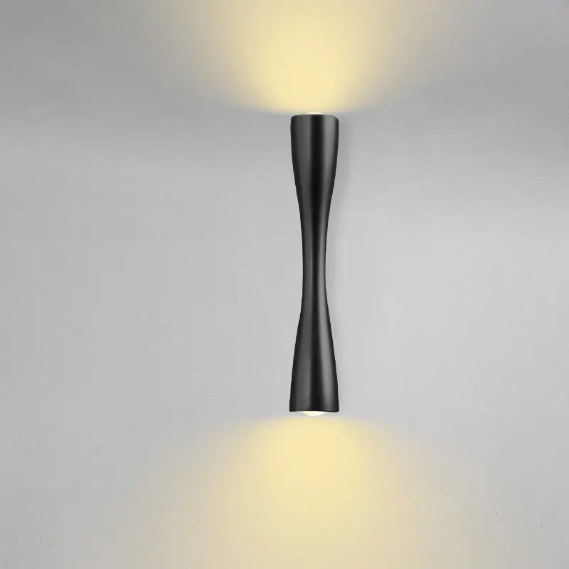 Applique murale dorée IP66 | LED haut et bas, 3 tailles