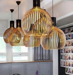 Suspension en bois faite main | Design scandinave naturel
