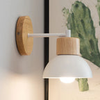 Applique murale bois et métal | Lampe de chevet nordique