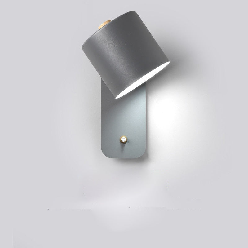 Applique murale LED avec interrupteur | 3 coloris, H 25 cm