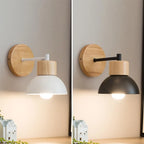 Applique murale bois et métal | Lampe de chevet nordique
