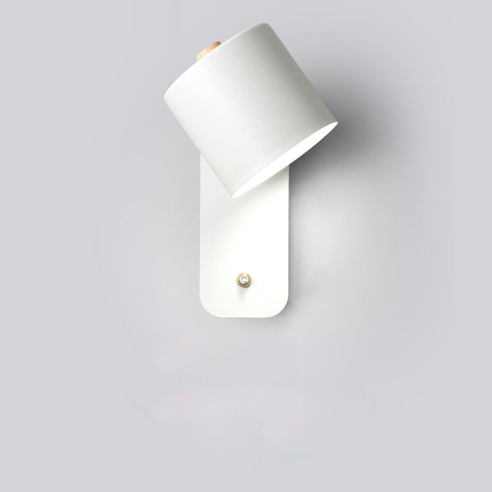 Applique murale LED avec interrupteur | 3 coloris, H 25 cm