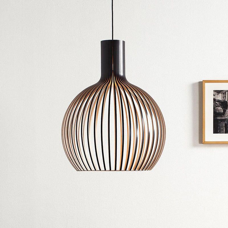 Suspension en bois faite main | Design scandinave naturel