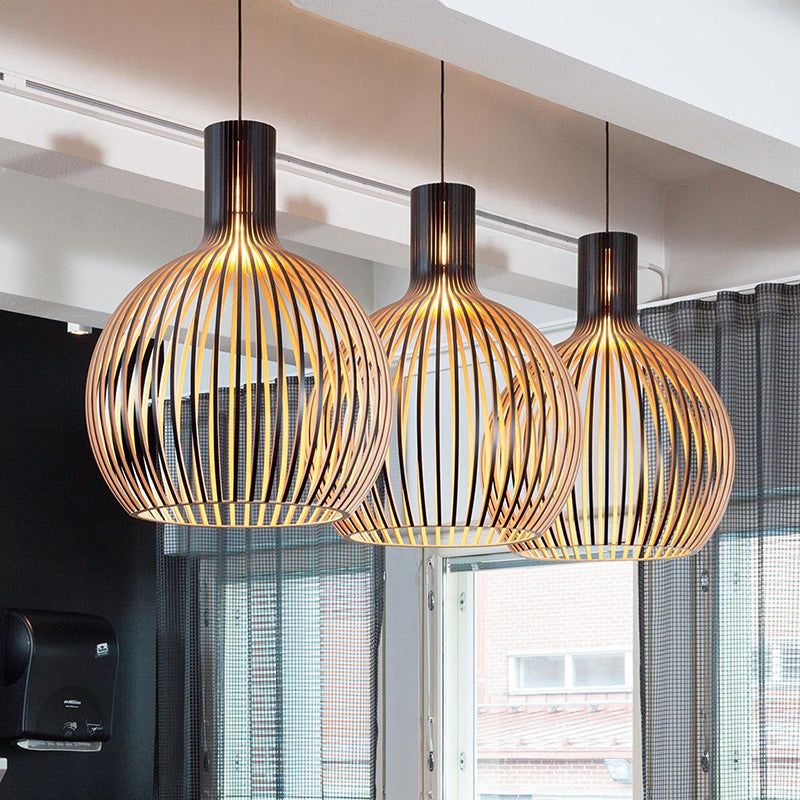 Suspension en bois faite main | Design scandinave naturel