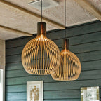 Suspension en bois faite main | Design scandinave naturel
