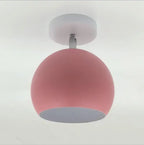 Plafonnier nordique Macaron | Aluminium rond, 5 coloris