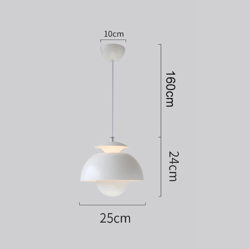 Suspension LED scandinave | Bouton de fleur, Ø 25 cm
