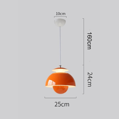 Suspension LED scandinave | Bouton de fleur, Ø 25 cm