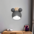 Applique FlashMouse | Tête pivotante, bois et alu