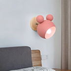 Applique FlashMouse | Tête pivotante, bois et alu