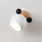 Applique FlashMouse | Tête pivotante, bois et alu