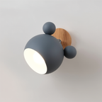Applique FlashMouse | Tête pivotante, bois et alu