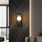 Applique murale scandinave | Verre dépoli, 2 coloris