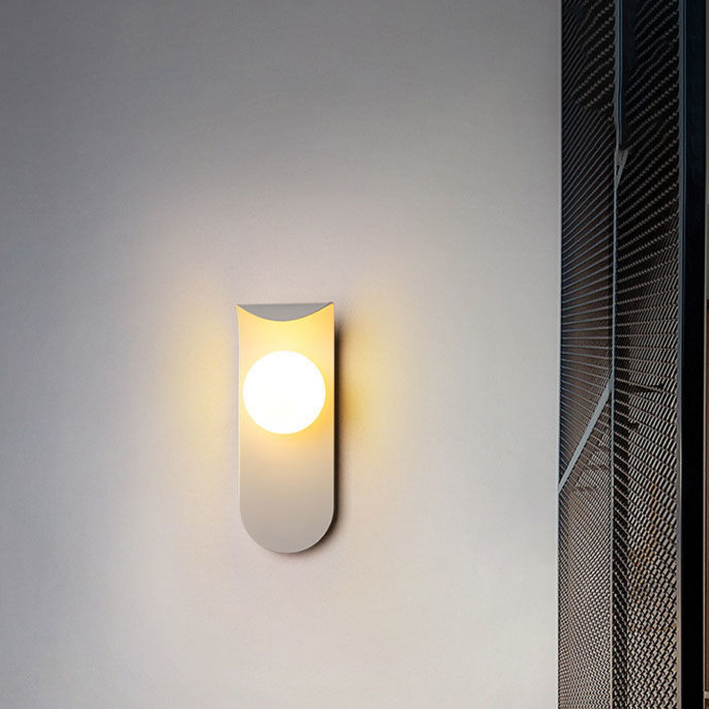 Applique murale scandinave | Verre dépoli, 2 coloris