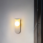 Applique murale scandinave | Verre dépoli, 2 coloris