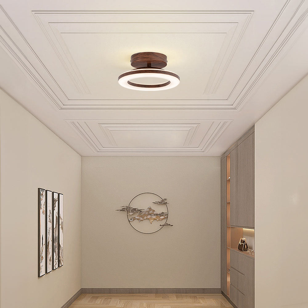 Plafonnier LED rond en acrylique | Ø 20 ou 30 cm, couloir