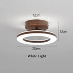 Plafonnier LED rond en acrylique | Ø 20 ou 30 cm, couloir