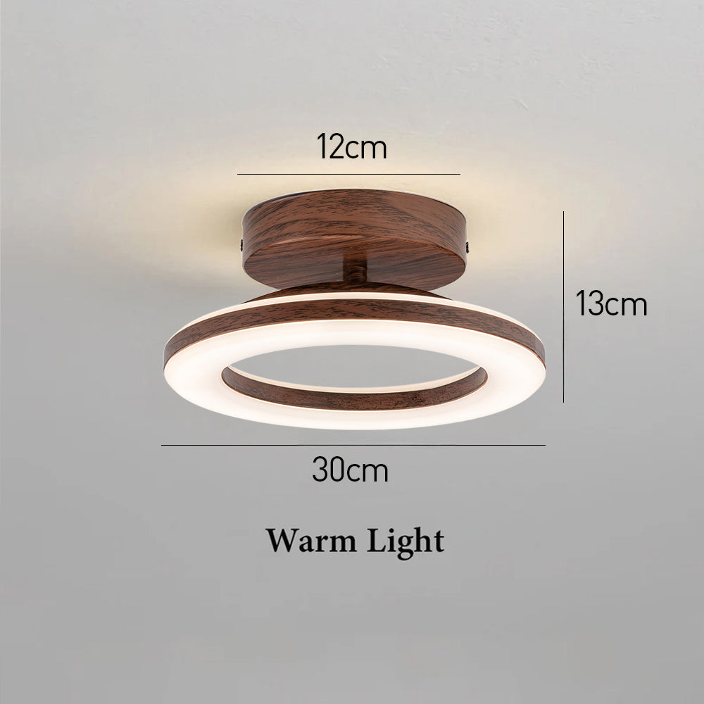 Plafonnier LED rond en acrylique | Ø 20 ou 30 cm, couloir