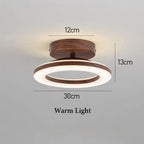 Plafonnier LED rond en acrylique | Ø 20 ou 30 cm, couloir