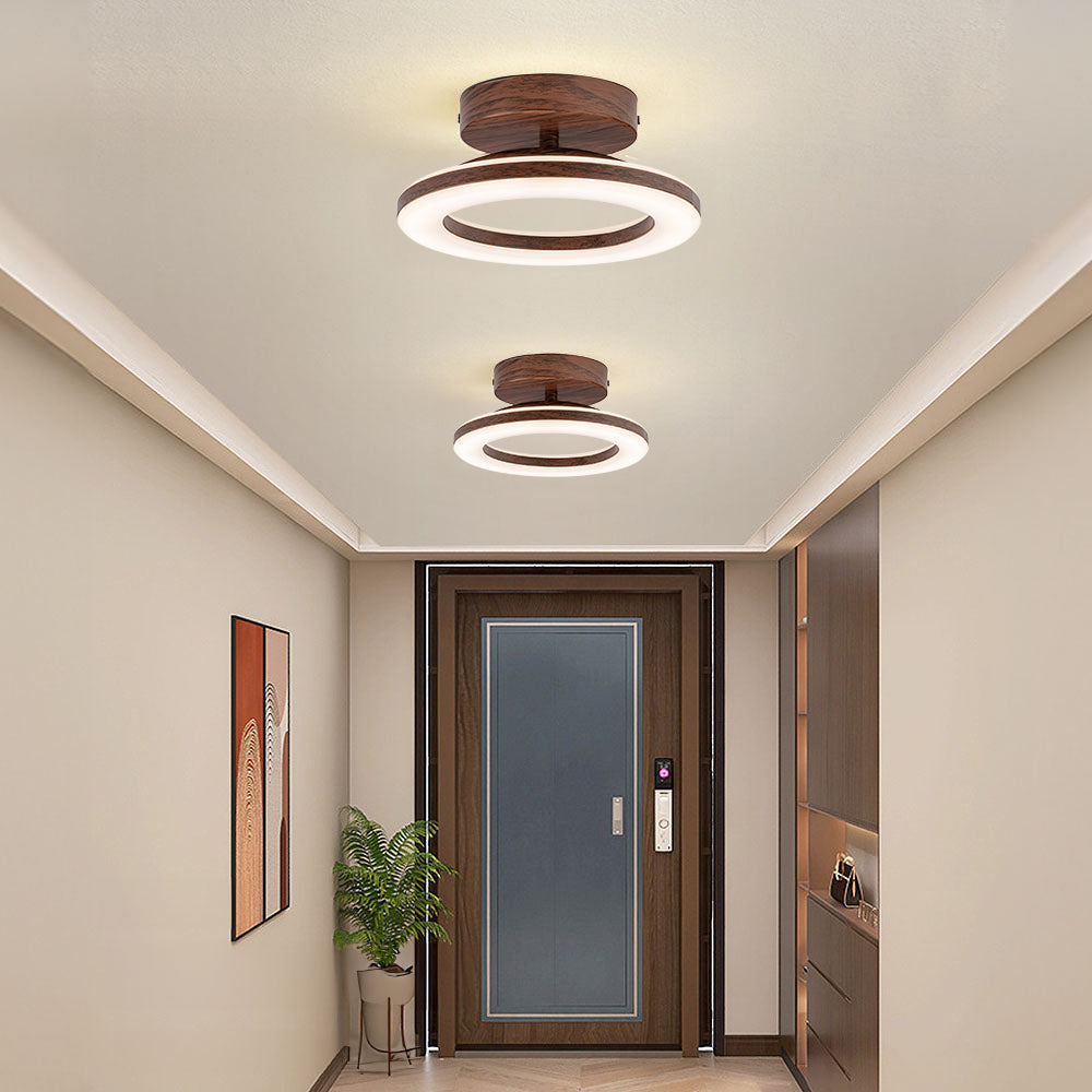 Plafonnier LED rond en acrylique | Ø 20 ou 30 cm, couloir