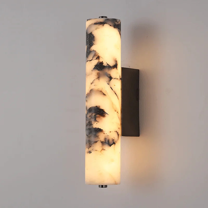 LuxeStone | Applique murale en marbre naturel, LED 12 W