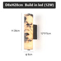 LuxeStone | Applique murale en marbre naturel, LED 12 W
