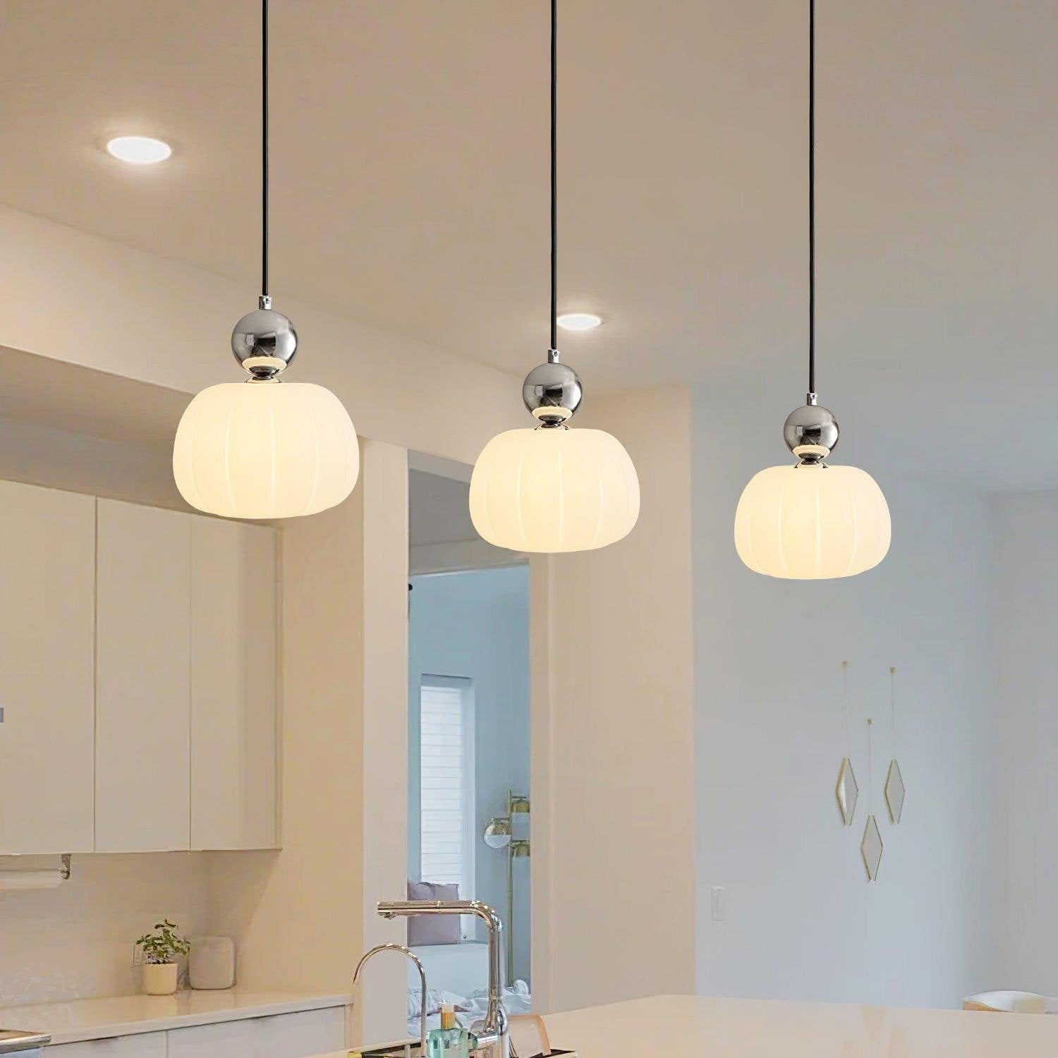 Suspension Yedra | Forme organique en acrylique, Ø 14 cm