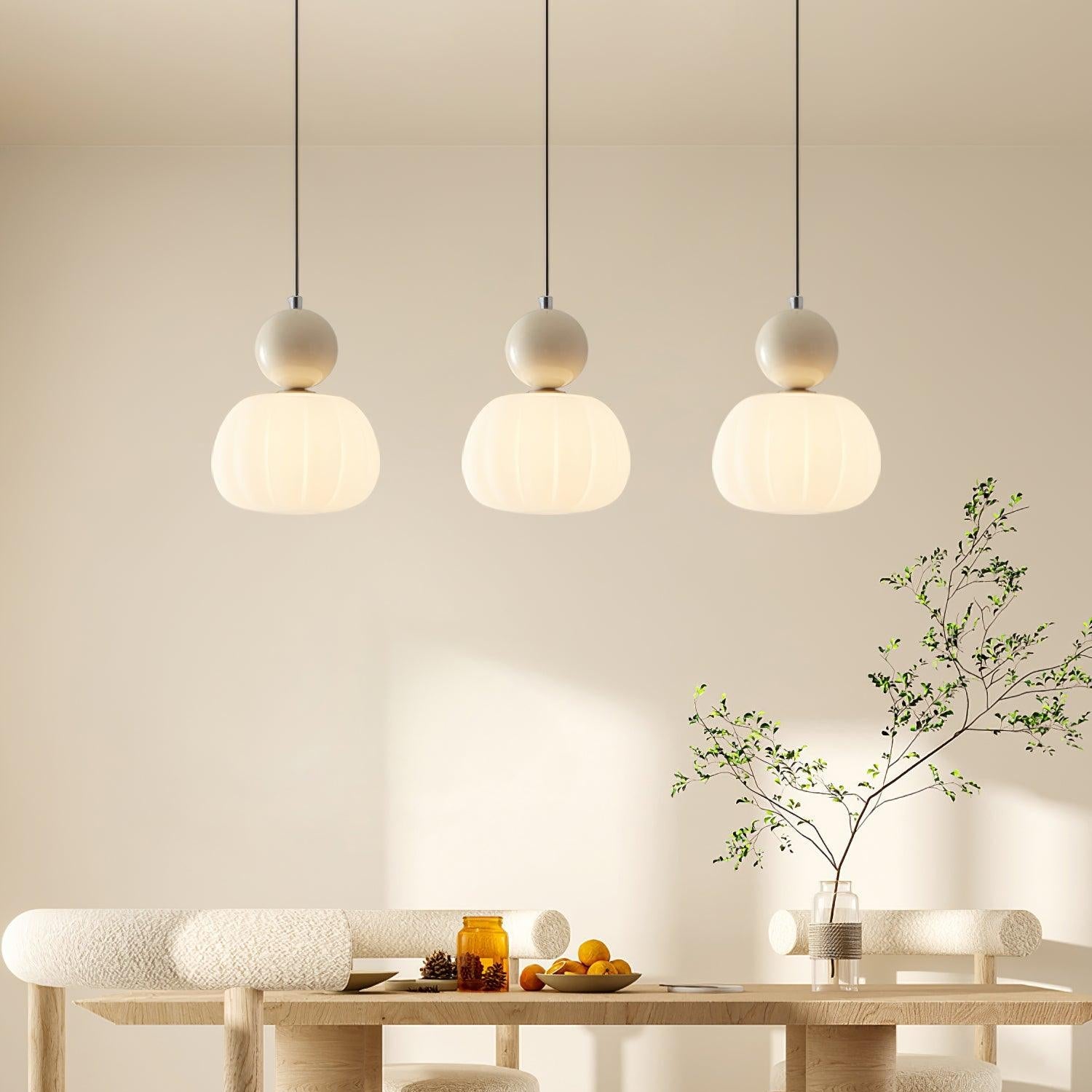 Suspension Yedra | Forme organique en acrylique, Ø 14 cm