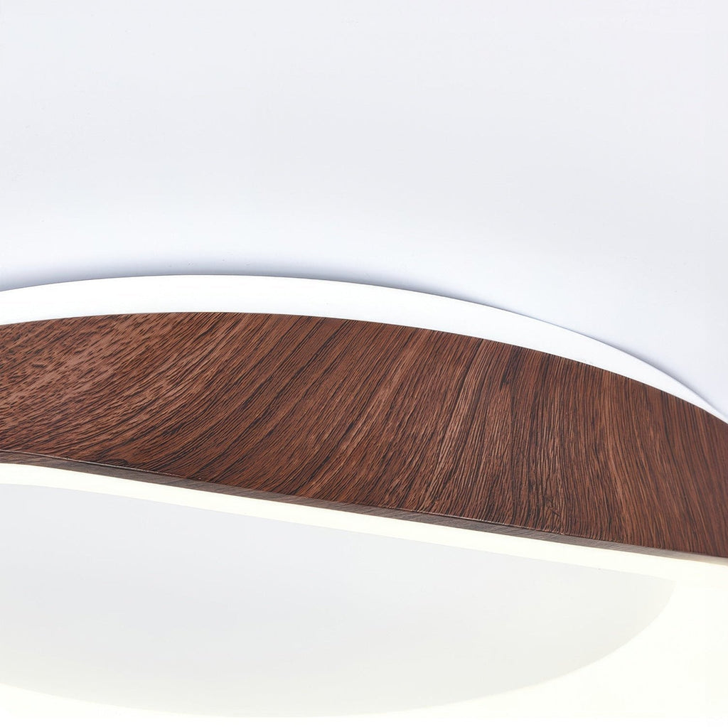 Plafonnier nordique effet bois | LED intégrée, Ø 40 ou Ø 50 cm