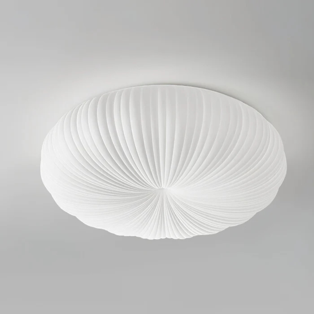 Plafonnier Olara | LED intégrée, abat-jour plissé Ø45 ou Ø55