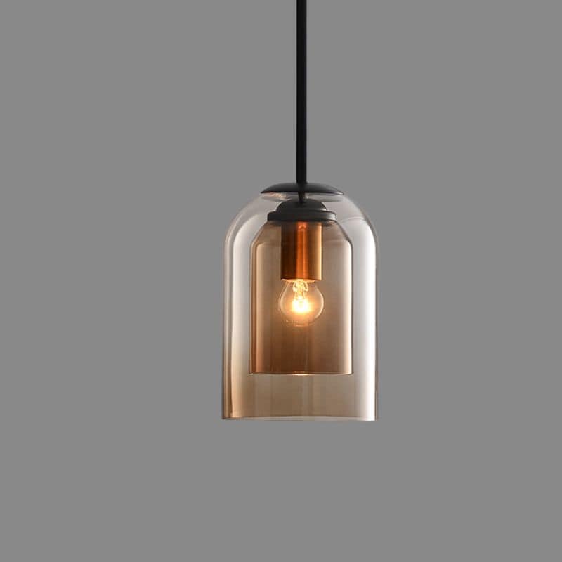 Suspension en verre coloré | Nordique, câble 150 cm
