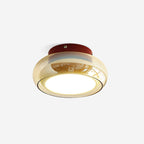Plafonnier June en verre rétro | LED 12W, Ø 20 cm