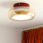 Plafonnier June en verre rétro | LED 12W, Ø 20 cm