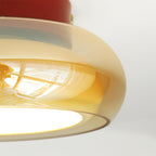 Plafonnier June en verre rétro | LED 12W, Ø 20 cm