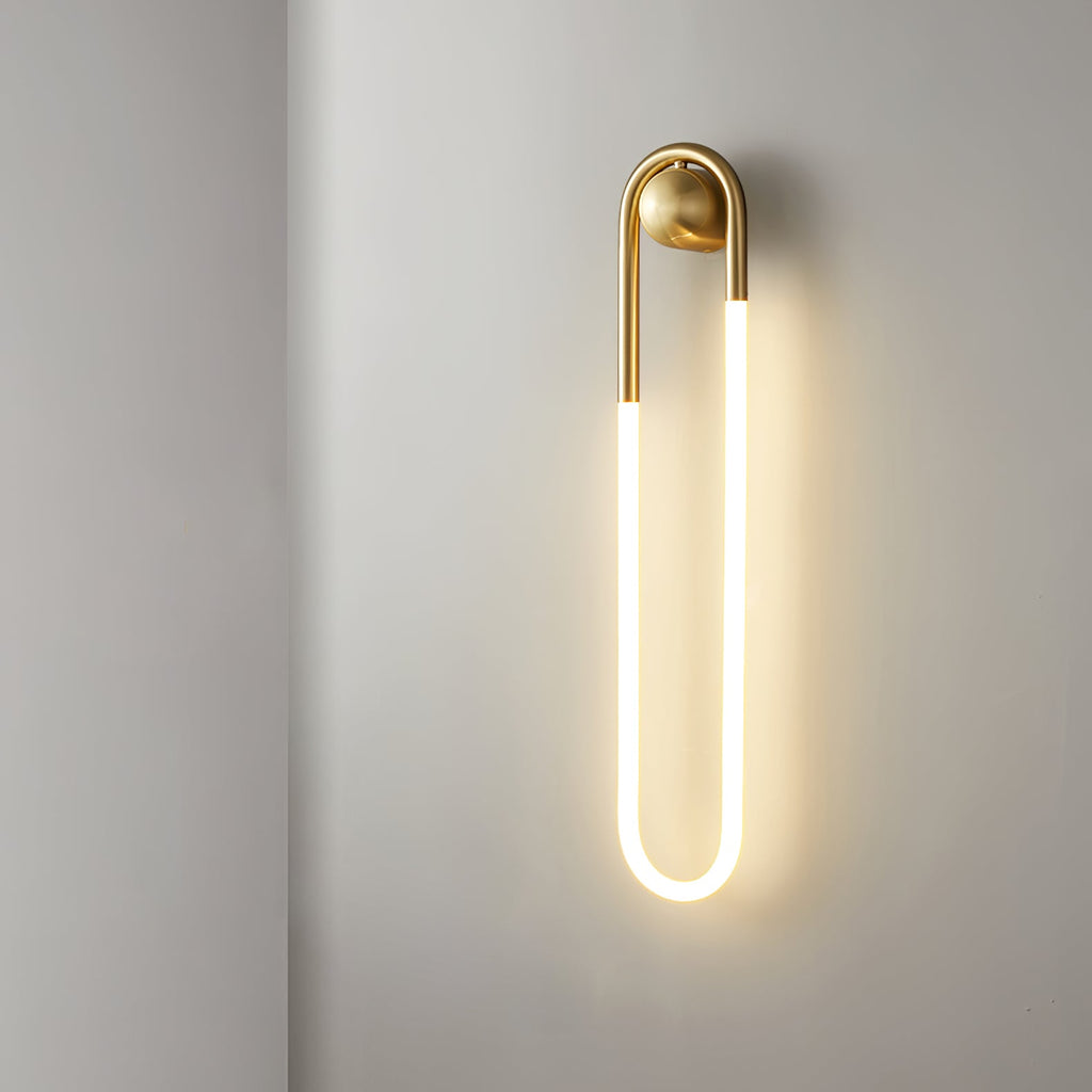 Applique murale LED laiton et noir | 45 ou 75 cm