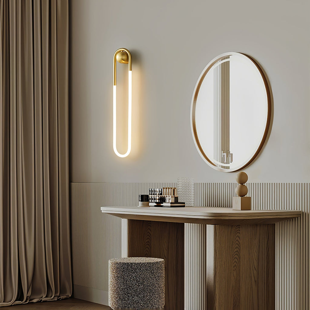 Applique murale LED laiton et noir | 45 ou 75 cm