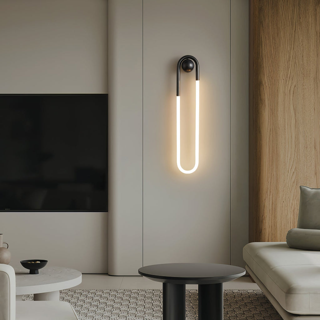 Applique murale LED laiton et noir | 45 ou 75 cm