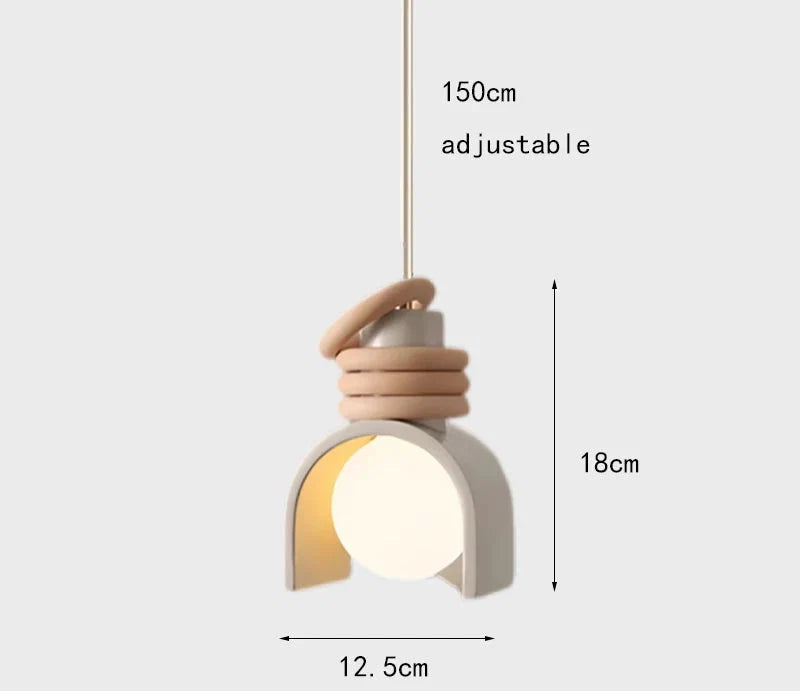 Suspension Wabi-Sabi | Résine au design japonais épuré