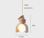 Suspension Wabi-Sabi | Résine au design japonais épuré