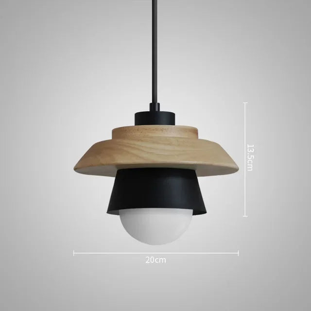 Suspension nordique en bois | Teintes macaron, 5 coloris