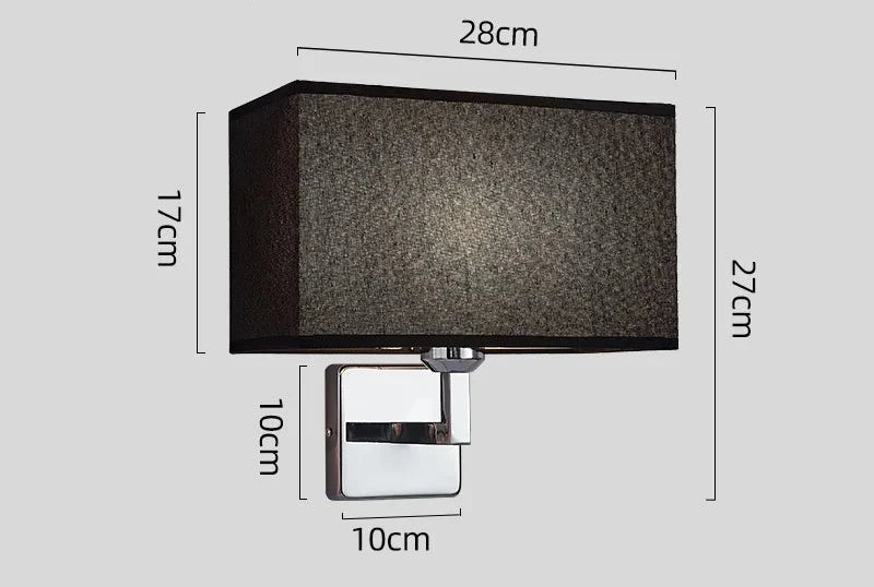 Applique de chevet avec liseuse | E27 et LED, 3 coloris