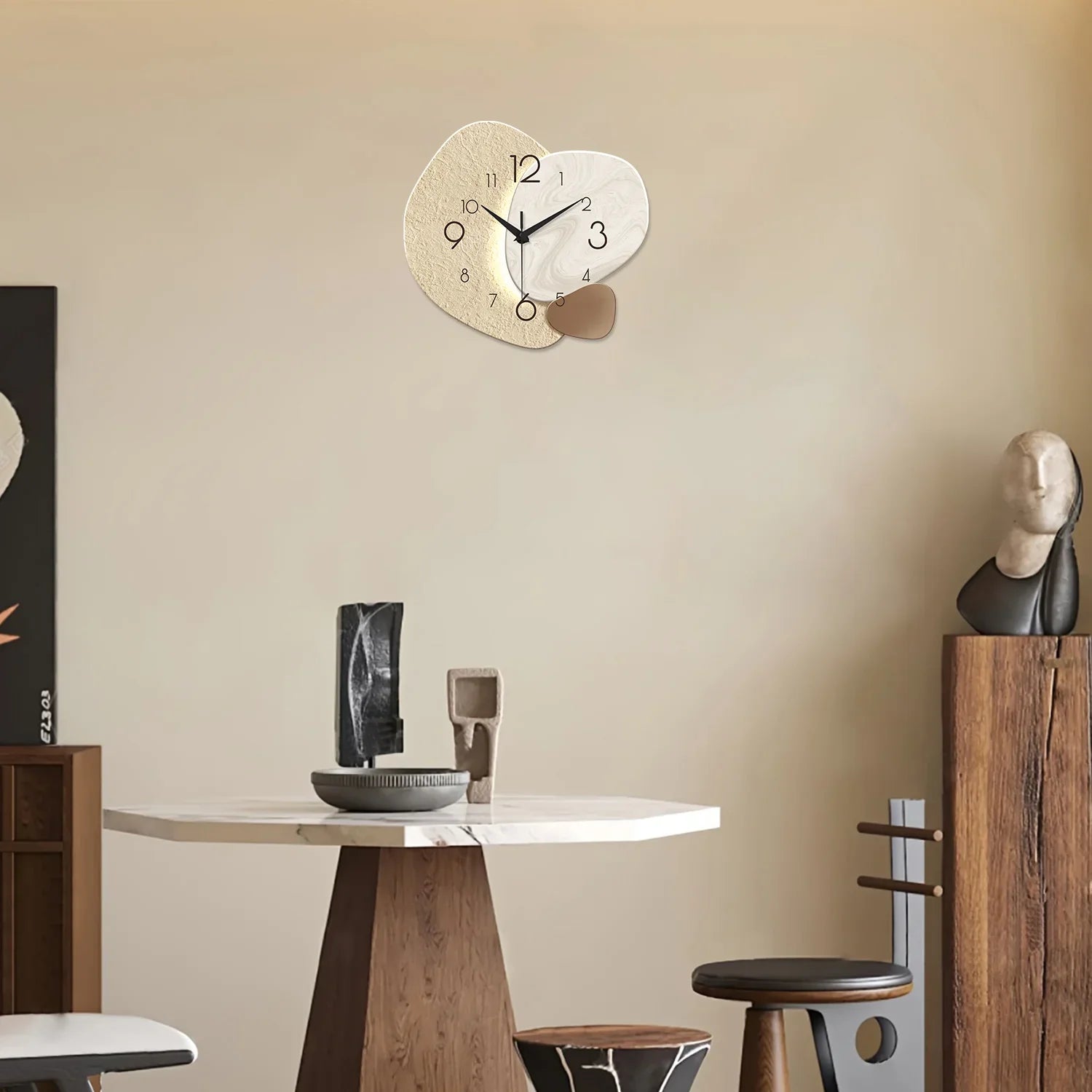 TempoStone | Horloge murale quartz silencieux, 3 tailles