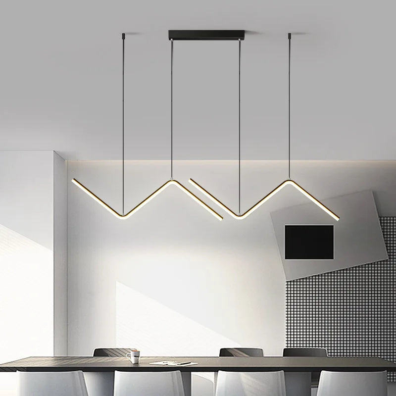 Suspension linéaire en aluminium | Nordique, 45 ou 90 cm