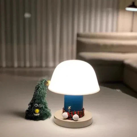 Lampe à poser champignon | LED rechargeable USB-C, Ø 18 cm