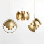 Suspension nordique moderne | Métal sculptural, 3 coloris
