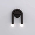 Applique Arcus | Arche en fer noir mat et verre dépoli
