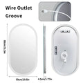 LumoOval | Miroir LED ovale anti-buée, 3 tailles