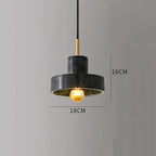 Suspension en marbre | Pierre naturelle postmoderne, Ø 18 cm