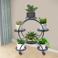 Support à plantes en métal à roulettes | 6 niveaux, 73 cm