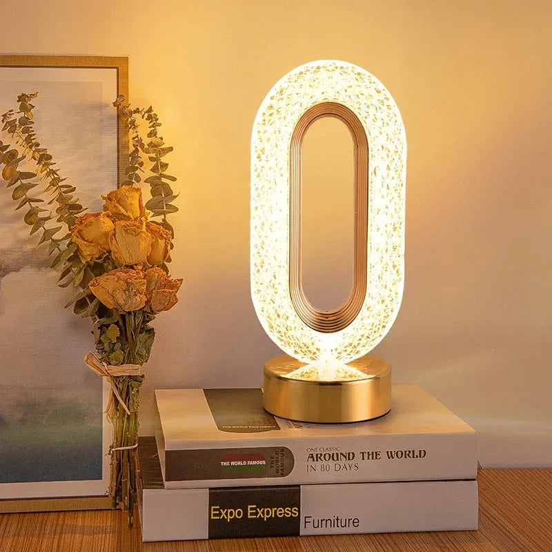 Stellora | Veilleuse LED cristal 3D rechargeable et tactile